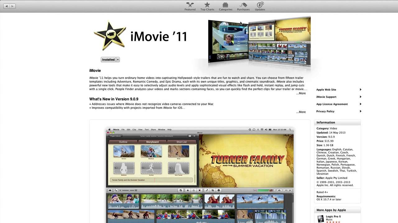 Imovie for mac 10.7.5